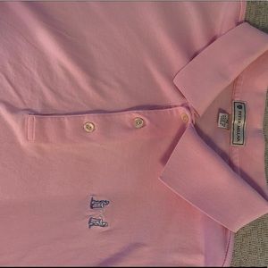 Pink Peter Millar Golf Shirt XL